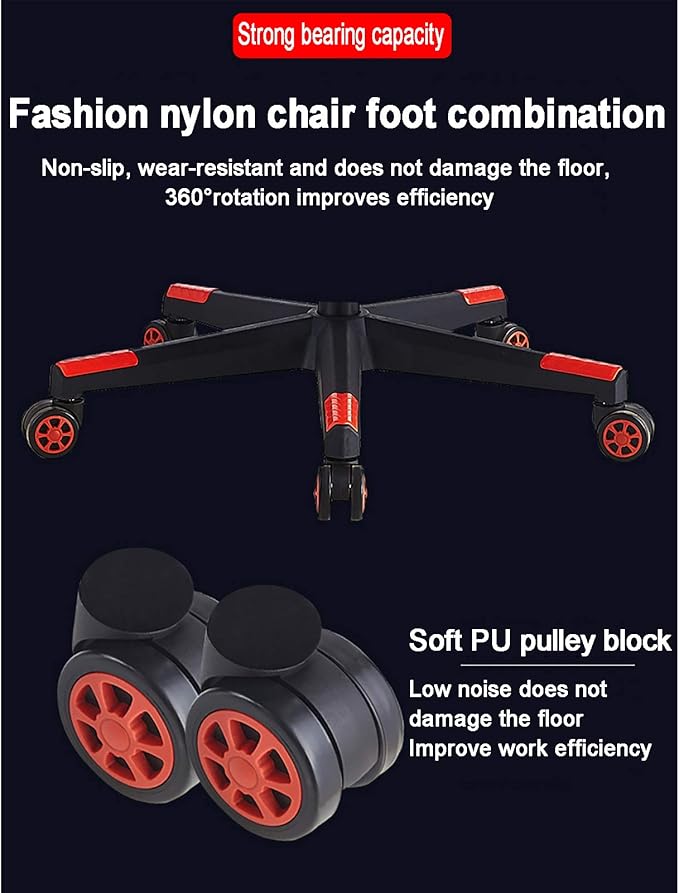 Office Chair Gaming Chair Computer Chair Racing Style Game Chair with Headrest and Lumbar PillowHigh Back Gaming ChairAndrgonomic Computer Chair E-Sports Swivel Chair PU Leather Gamer Chai