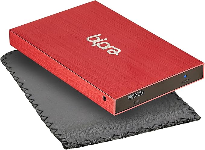 B:Drive B3 640GB USB 3.0 2.5 inch NTFS Portable External Hard Drive - Red
