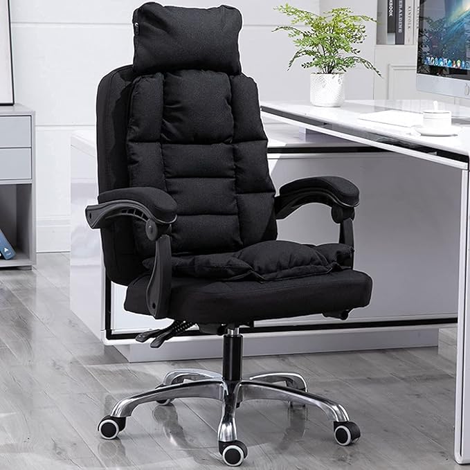 Home Office Chair Gaming Chair Pink Pc Gaming Chair Ergonomic Big and Tall Executive Office Chair with Retractable Footrest Rolling Swivel High Back Task Leather Executive Chair for WomenPink ( Colo