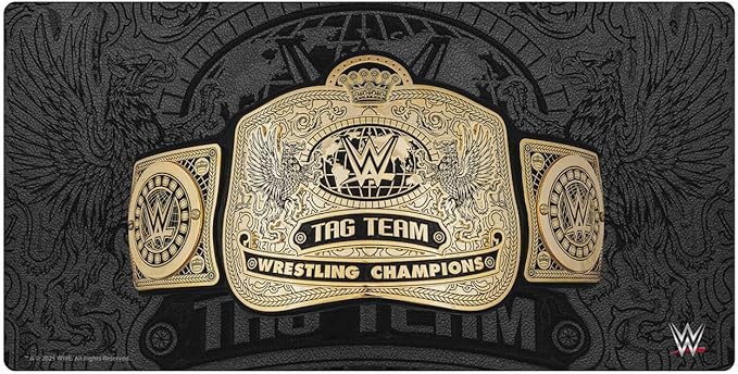 Head Case Designs Officially Licensed WWE Tag Team Wrestling Championship Title Belts 23.62 x 11.81 x 0.12 inches (600 x 300 mm) - L Gaming Office Desk PC Keyboard Mouse Mat Pad