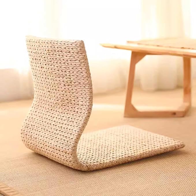 ELEFOCUS Backrest Chair Tatami Chair Bed Seat Dormitory Bedroom Lazy Chair Legless Chair Bay Window Meditation Reading Chair(Color5)