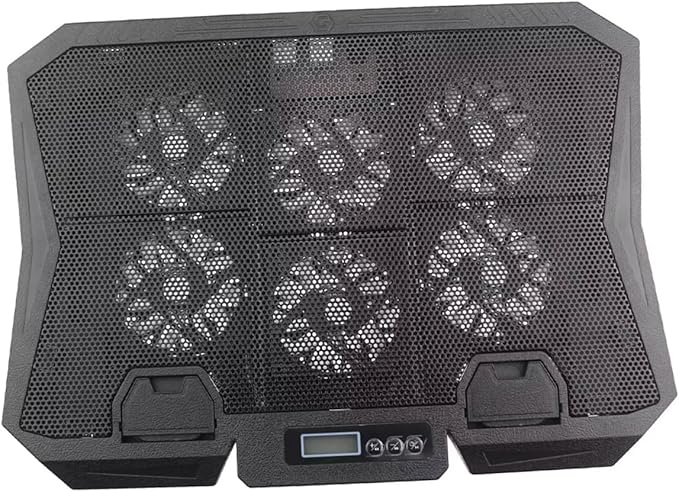 Gadpiparty Laptop Cooling Pad Stand 15.6-inch Quiet Base Laptop Cooler with Adjustable Speed Blue LED Fan for Gaming and Office Use