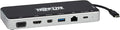 Tripp Lite USB-C Dock 3 Monitor Display USB Type C Hub Adds 4K HDMI mDP VGA USB 3.2 Gen 1 USB-A USB-C GbE 60W PD Charging Black (U442-DOCK16-B)