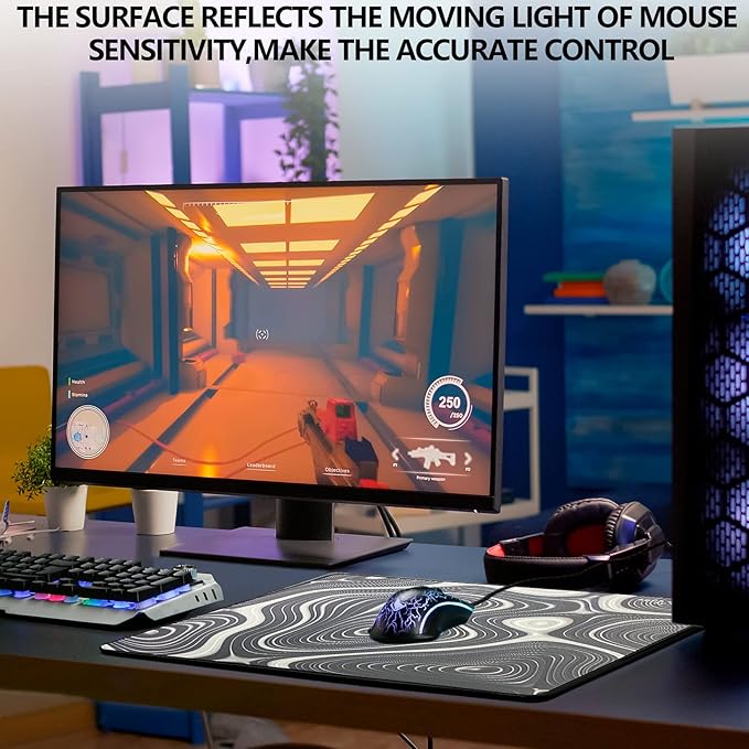 X-Raypad Aqua Control Plus ROB Gaming Mouse Pad Ultra-High Precision Mouse Pad with Perfect Speed and Control Capability Consistent X and Y Glide Designed for Fps Players with Low DPI Requirements