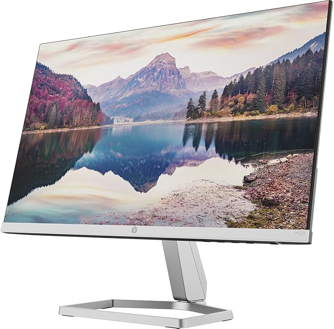 HP 22 IPS 1080P FreeSync Monitor Bundle with Docztorm Dock 22 inch IPS (1920 x 1080) Display HDMI VGA Adjustable Tilt Ideal for Home &amp Business Black &amp Silver 2 Pack
