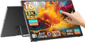 Intehill 16 Portable Touchscreen Monitor 3K 16:10 Touch Screen Display with Tempered Glass 100% sRGB Travel Monitor with Adjustable Stand Speakers HDMI Second External Screen for Laptop U16ZT