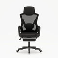 Gaming Chair Ergonomic Office Recliner with Lumbar Support High Back and Height Adjustable Computer Desk Chair with Mesh Back and 360° Swivel for Teens and Adults (Black)