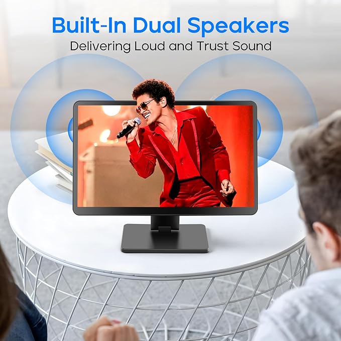 ROADOM Touch Screen Monitor with Case 7’’ Raspberry Pi Screen IPS FHD 1024×600Responsive and Smooth TouchDual Built-in SpeakersHDMI InputCompatible with Raspberry Pi/PC/Camera/Gaming/TV