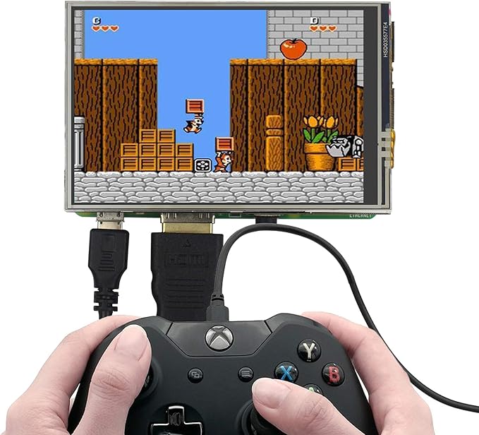for Raspberry Pi 3 B+ 3.5 inch Touch Screen with Case 320x480 Pixel Monitor TFT LCD Game Display [Support Raspbian Ubuntu Kali RetroPie System]