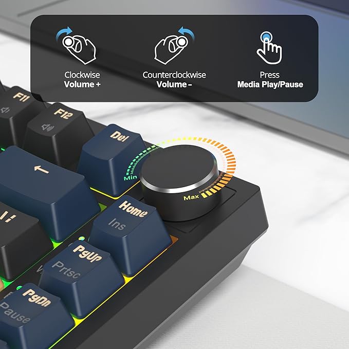 75% Wireless Creamy Mechanical Keyboard Hot Swappable Custom Keyboard RGB Backlit Gasket Gaming Keyboard 2.4G/BT5.0/USB-C Mechanical Gaming Keyboard Pre-lubed Linear Gray Cream Switches