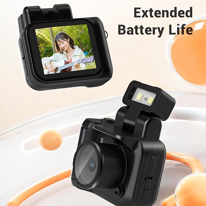 Greensen Pocket Size 2MP Camera 1080P Resolution 600 Mins Battery Flashlight Micro Video Camcorder for Daily Use Special Events