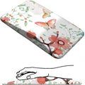 AIMSA Ergonomic Mouse Pad Wrist Rest Support Thick Mousepad Upgraded Memory Foam Pain Relief and Non-Slip PU Base for Home Office Butterfly Flower