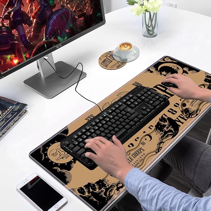 Ergonomic Keyboard Wrist Rest &amp Mouse Pad Wrist Rest Set Large XXL Gaming Desk Mat 31.5x 11.8 with Non-Slip Base Memory Foam Easy Typing Pain Relief for Home &amp Office Ouija Board