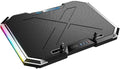 17 Inch Gaming Laptop Cooler 6-Fan LCD Screen Two USB Ports 1500RPM Laptop Cooling Pad RBG Luminous Laptop Stand