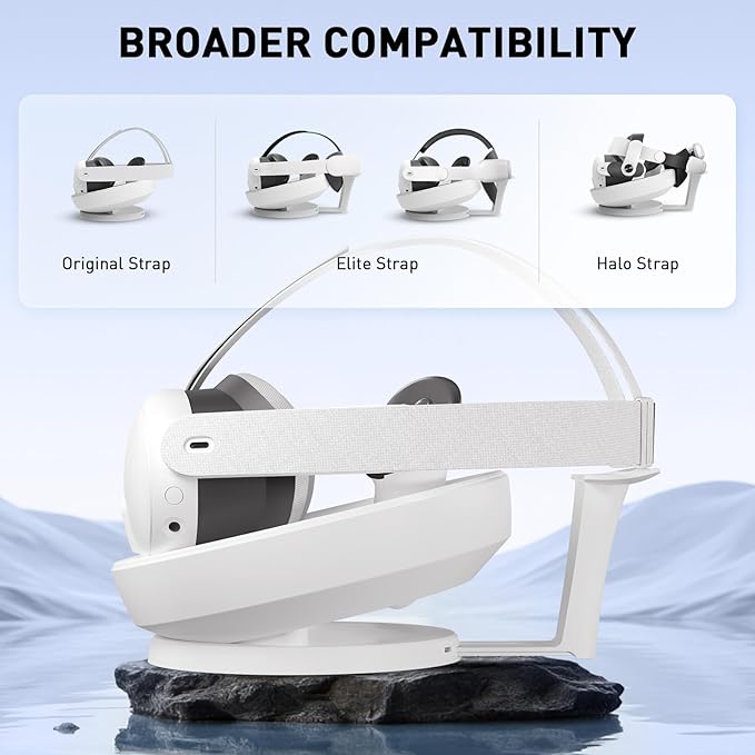 PRISMXR Carina D1 Magnetic Charging Dock Compatible with Meta Quest 3 Effortless Drop-and-Charge Station Space-Saving NOT Compatible with Quest3S