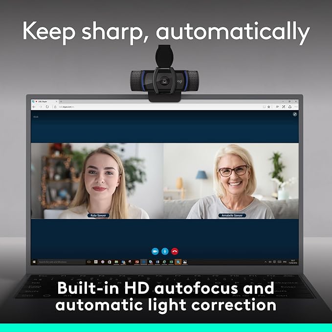 Logitech C920e HD 1080p Mic-Disabled Webcam Certified for Zoom and Microsoft Teams TAA Compliant