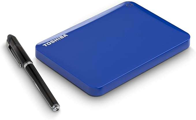 Toshiba Canvio Connect II 1TB Portable Hard Drive Blue (HDTC810XL3A1)