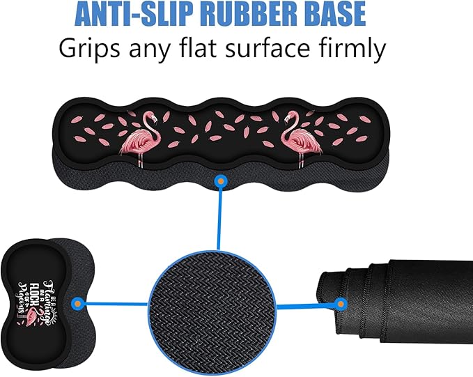 Ergonomic Memory Foam Mouse Pad Wrist Rest Set Be a Flamingo in a Flock Pigeons Inspirational Quote Large Desk Pad + Keyboard Wrist Rest + Mouse Wrist Cushion + Coaster for Home Office Study Gaming
