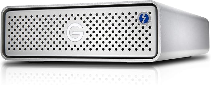 G-Technology 14TB G-DRIVE with Thunderbolt 3 and USB-C Desktop External Hard Drive Silver - 0G10427-1