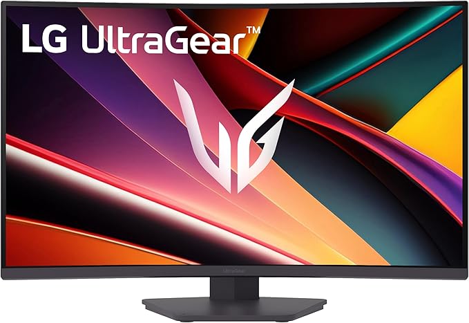 LG 32G600A-B 32-inch Ultragear QHD (2560 x 1440) Curved Gaming Monitor 180Hz 1ms AMD FreeSync HDMI DisplayPort Tilt/Height/Swivel Adjustable Stand Black