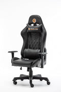 Ergonomic Racing Style Gaming Chair in Black Adjustable Office Computer Chair with a Neck Pillow