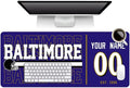 ANTKING Baltimore Mouse Pad Custom Name and Number Desk Pad for Men Women Youth Gifts