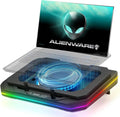 Cooling Pad for Dell Alienware 16 16x Aurora Alienware M16 X16 R1 R2 16 Area-51 16 inch Gaming Laptop Cooler with Powerful Turbo Cooling Fan Variable Speed6 RGB Light ModeTouch StartvLCD Screen