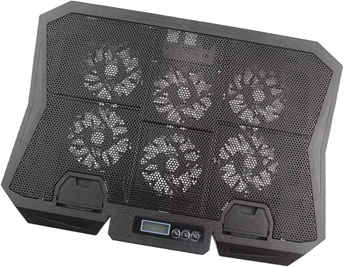 Laptop Cooling Pad 15.6-inch Quiet Fan Cooling Stand Adjustable Speed with Blue LED for Laptops and Heat Dissipation