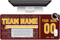ANTKING W Mouse Pad Custom Name and Number Desk Pad for Men Women Youth Gifts