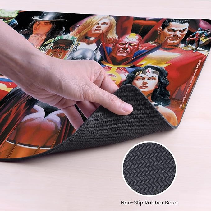 Head Case Designs Officially Licensed Justice League DC Comics Justice Volume 1 Comic Book Covers 37.4 x 15.75 x 0.16 inches (900 x 400 mm) - XL Gaming Office Desk PC Keyboard Mouse Mat Pad