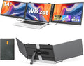 14 Triple Laptop Screen Extender Ultra-Thin FHD 1080P Portable Monitor 2.2lbs Lightweight Plug &amp Play Travel Monitor for 13-17 Laptops Compatible with Windows/Mac/Android/Chrome