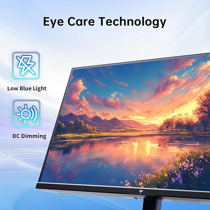 KTC 23.8 Inch Gaming Monitor FHD@144Hz 120Hz Monitor with IPS Panel Hardware Anti-Blue Light 95% DCI-P3 99% sRGB ΔE＜2 300 cd/㎡ 1500:1 Flicker Free and Adaptive Sync for Working and Gaming