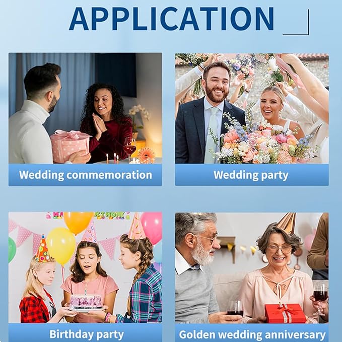 1080P Video Audio GuestBook Wedding Phone 64G SD Card Customized Video Audio Guest Book Alternatives with Lens Recording for Birthday Party Anniversary Engagement Black