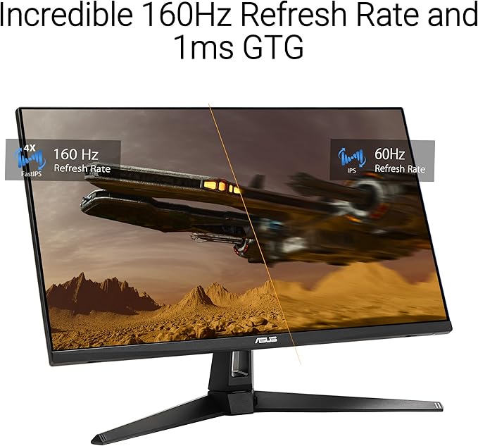 ASUS TUF Gaming 27” 4K HDR Monitor (VG27UQ1A) – 160Hz 1ms Extreme Low Motion Blur Sync NVIDIA G-SYNC Compatible AMD FreeSync Premium 95% DCI-P3 DisplayWidget 3 yr Warranty