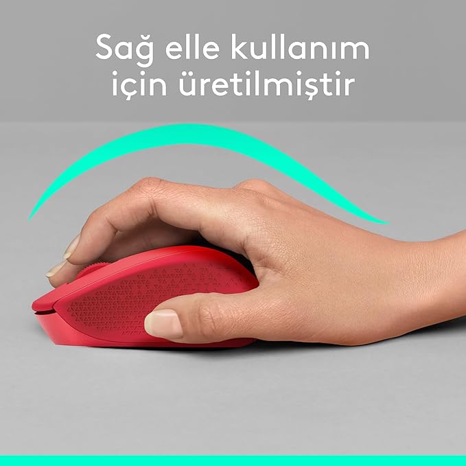 Logitech M330 Silent Mouse Wireless Red 910-004911 (Red)