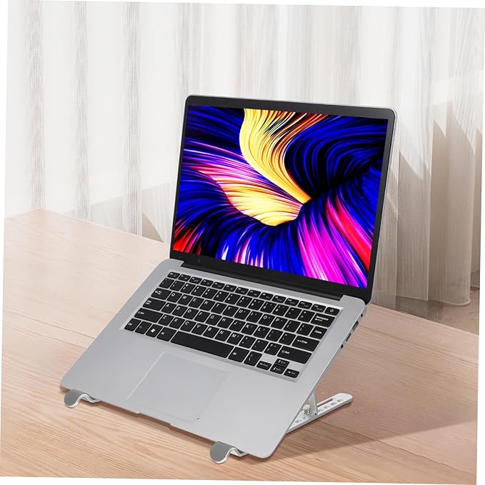 Laptop Cooling Pad Height Quiet - Design Laptop Stand Four Fans for Gaming and Work