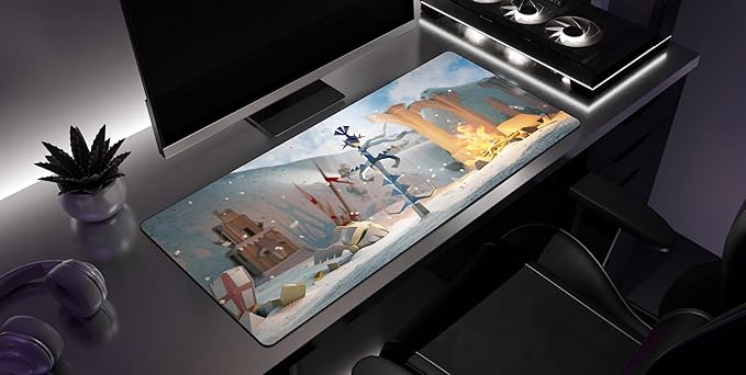 Godsword - Old School RuneScape Gaming Desk Mat – Large Extended Mouse &amp Keyboard Pad