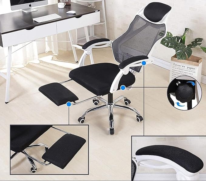 Office Chair Video Game Chair Office Desk Chair Swivel Chair Footstool Recliner High Back Gaming Chair Work Seat Chair Needed