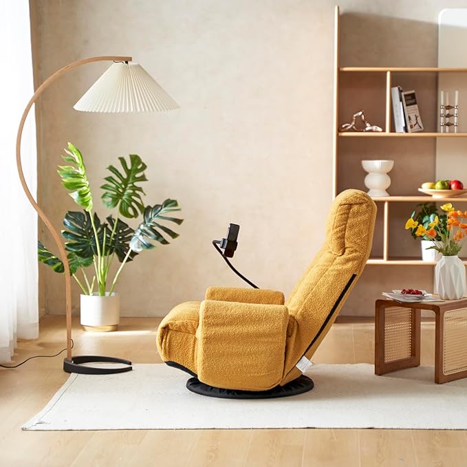 Adjustable Lounge Sofa Chair: 360 Degree Rotating Chair for Gaming &amp Relaxation