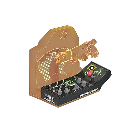 Thrustmaster Viper Panel: Backlit Control Panel For Use with Viper TQS or Standalone 43 Metal Action Buttons Jettison Trim Landing Gear Licensed by the U.S. Air Force (Compatible with PC)