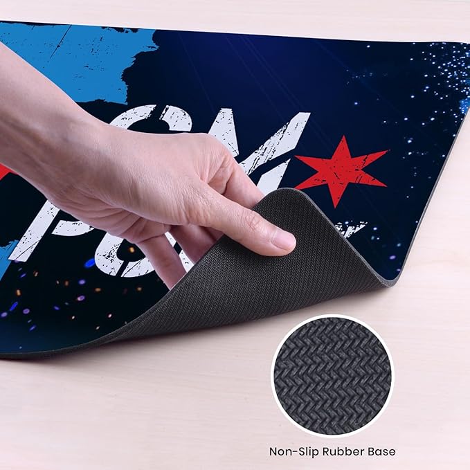 Head Case Designs Officially Licensed WWE Portrait CM Punk 37.4 x 15.75 x 0.16 inches (900 x 400 mm) - XL Gaming Office Desk PC Keyboard Mouse Mat Pad