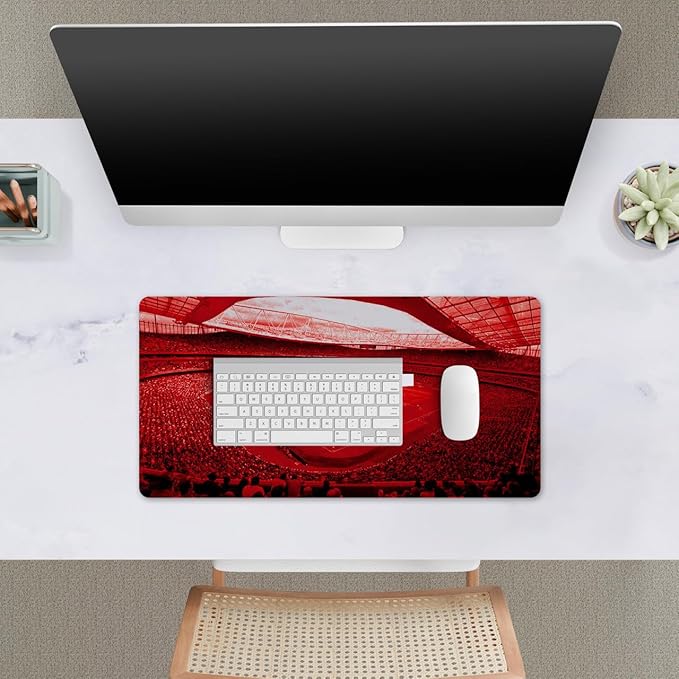 Head Case Designs Officially Licensed Arsenal FC Stadium Crest Logo &amp Patterns 23.62 x 11.81 x 0.12 inches (600 x 300 mm) - L Gaming Office Desk PC Keyboard Mouse Mat Pad