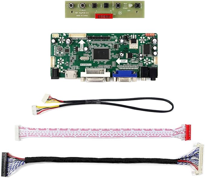 VSDISPLAY DVI VGA Audio LCD Board Work for 19inch 1280x1024 G190EG01 V1 30pin LVDS Interface LCD Screen