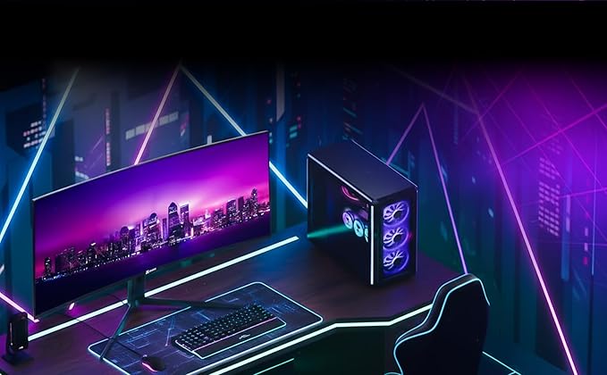 40” UltraWide 5K2K Monitor | 5120×2160 IPS 120Hz HDR 450 nits Brightness 21:9 Aspect Ratio DP 1.4 &amp HDMI 2.1 | Big Screen for Gaming Office Multitasking Content Creation 60w