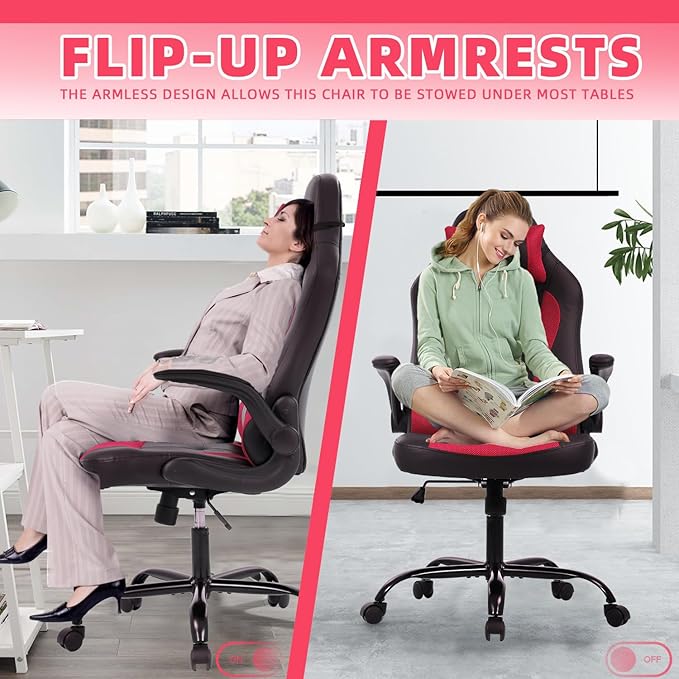Gamer Chair PC Gaming Chairs for Adults Computer Chair Massage Chair Computer Chairs Video Game Chair for Adults Chair Gaming with Lumbar Support and Headrest for Adults Women Men