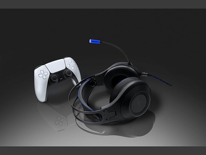 Bionik Sirex Gaming Headset with Mic for PS5: 50MM Drivers Memory Foam Mute Switch Adjustable Head Beam PS4/Xbox Series XS/Nintendo Switch OLED/PC/Mac
