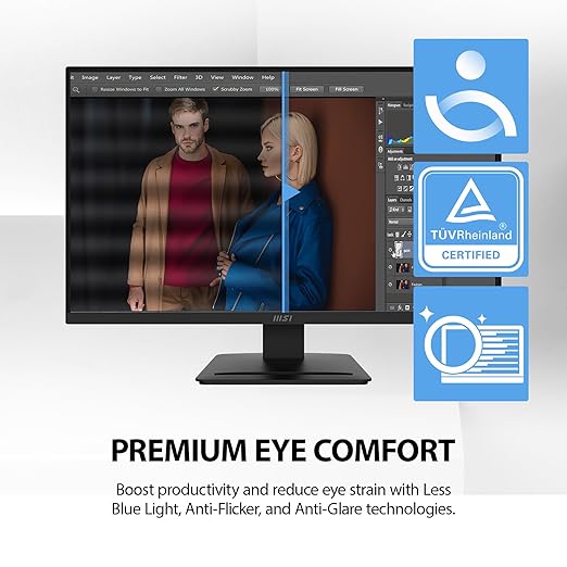 msi PRO MP273L E14 27-inch IPS 1920 x 1080 (FHD) Gaming Office Monitor 144Hz Adaptive-Synch HDR Ready HDMI VGA PortVESA Mountable Tilt 4-Side Slim Bezel1ms Black