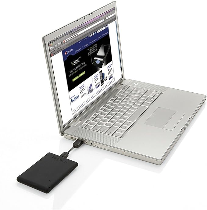 Verbatim Titan XS 750 GB USB 3.0 Portable External Hard Drive with Rugged Rubber Casing 97399 (Black)