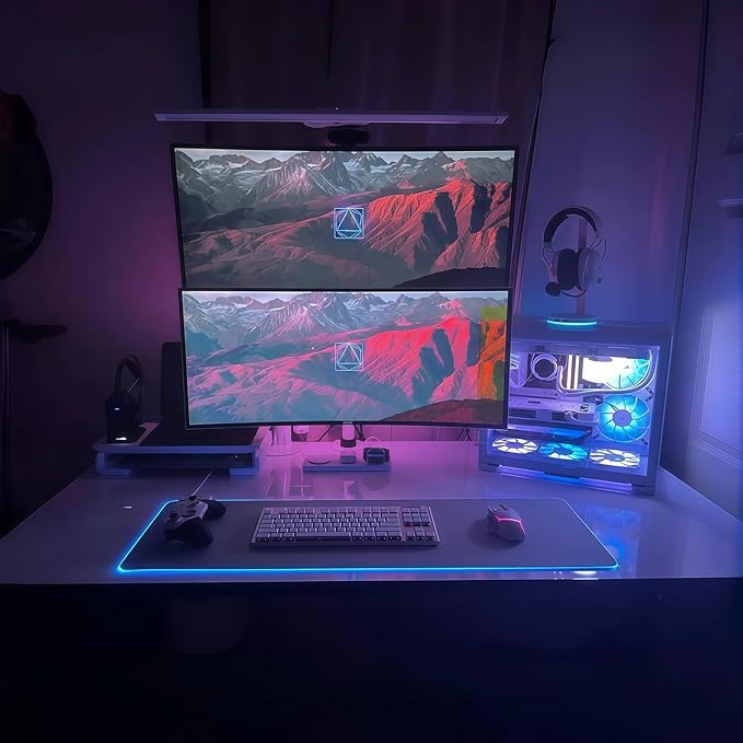 Kado Dual Gaming Monitor Setup - 2-Pack 30 Curved 1800R 200Hz 1ms Ultrawide 21:9 2560x1080 Computer Monitor Stacked Gaming AMD FreeSync Premium VESA Mount HDMI DisplayPort Built-in Speakers