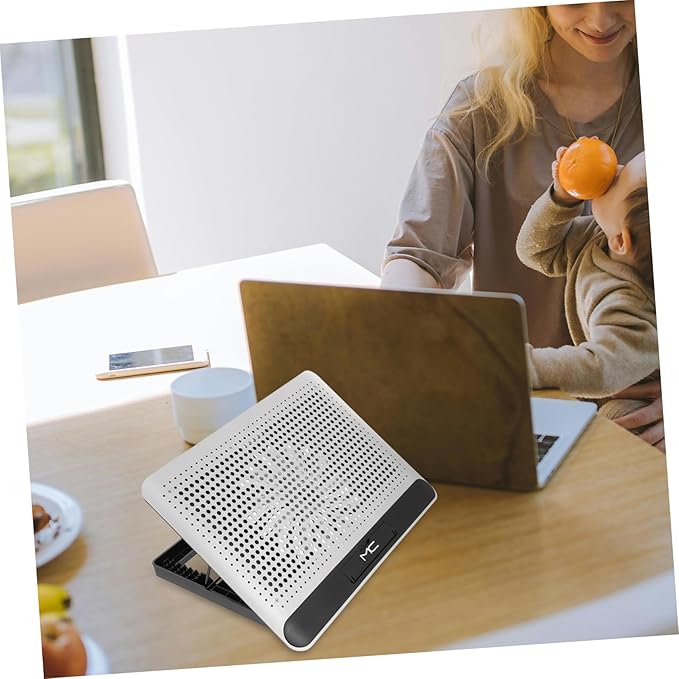 Laptop Cooling Device Mute Thin Cooling Pad Interface Aluminum Alloy Frame for Cooler Notebook and Laptop
